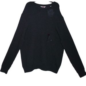 Hudson North Men's U-Neck Dark Grey Sweater